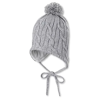 Obrázek Sterntaler Unisex dětská pletená čepice Baby čepice, Stříbrná melange.