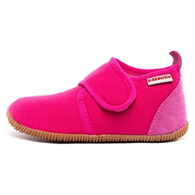 Obrázek GIESSWEIN Unisex dětské štras slim fit vysoké domácí boty, malinová