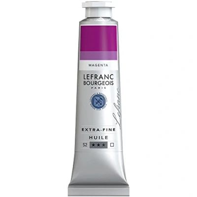 Obrázek Lefranc Bourgeois 405071 extra jemná olejová barva v umělecké kvalitě z vysoce kvalitních pigmentů, živé barvy, vysoká světlostálost, 40ml tuba magenta