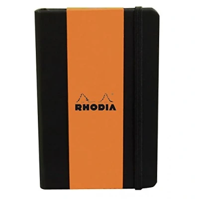 Obrázek Rhodia 118669C Web Notebook (DIN A5, 14,8 x 21 cm, slonová kost, prázdná, 90 g, 96 listů) 1 kus černý