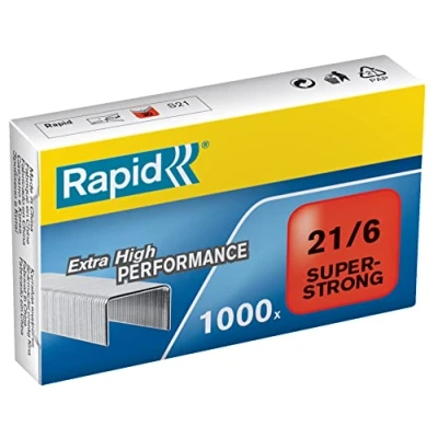 Obrázek Rapid Sponky (21/6 mm, super silné, pozinkované) 1000 kusů