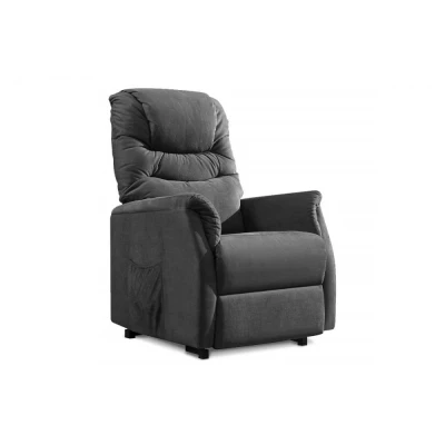 Obrázek TV a relaxační křeslo s elektrickým ovládáním, potah šedá látka, 2 motory 240V/2 1171 GREY2