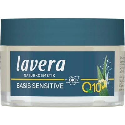 Obrázek noční Krém proti vráskám lavera Q10 ∙ hydratace &amp; péče Anti Aging pečuje vypíná pokožku vegan ✔ Bio Přírodní Kosmetika Natural na obličej 1 balení (1x50ml)