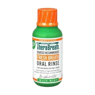 Obrázek TheraBreath Fresh Breath Mouth Rinse Mild Mint Flavour 88. 7 ml (3 fl oz)