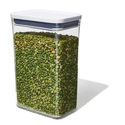 Obrázek OXO Good Grips POP Behälter luftdichte, stapelbare Aufbewahrungsbox mit Deckel für Lebensmittel 2,6 l Reis und mehr, Weiß