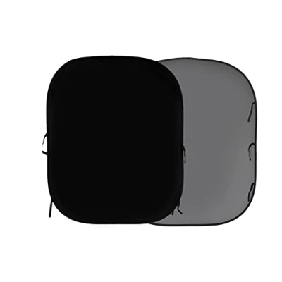Obrázek Manfrotto LL LB56GB 1,5 x 1,8 m, faltbar, beidseitig verwendbar, Hintergrund Schwarz/Mid Grey