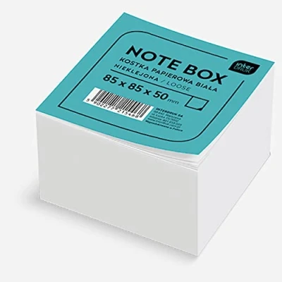 Obrázek Interdruk KOSPAPNK5 Weißer Memowürfel, lose, Einfarbig, 85 x 50 mm ( 500 Blätter)