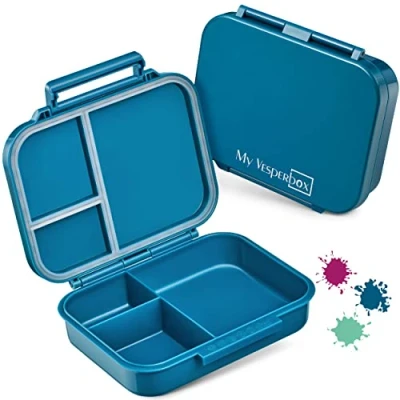 Obrázek My Vesperbox MINI BIA Bento Box Kinder NEUES MODEL kompakter und leichter Auslaufsicher &amp; BPA Frei Lunchbox Brotdose für Kindergarten Schule (Petrol)