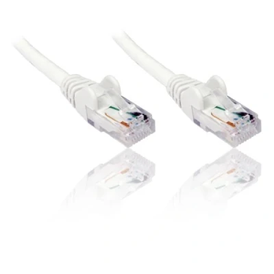 Obrázek PremiumCord Síťový kabel, Ethernet, LAN &amp; Patch kabel Cat6, UTP, rychlý flexibilní a robustní RJ45 1Gbit/S, AWG 26/7, měděný 100% Cu, bílý, 7m