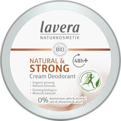 Obrázek lavera, Deo Creme NATURAL STRONG veganská přírodní kosmetika bio ženšen minerály bez hliníku 48 hodin ochrana 50 ml, 1 kus