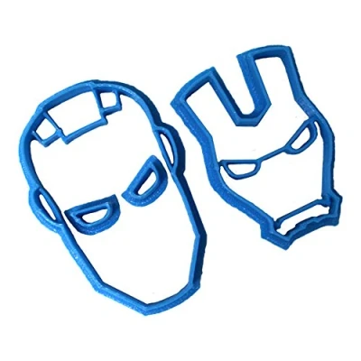 Obrázek Cuticuter Iron Man Fondant Schneider, Blau, 8 x 7 1,5 cm