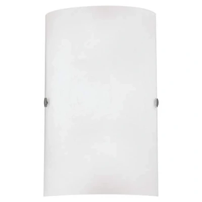 Obrázek EGLO nástěnná lampa Troy 3, 1 plamenné nástěnné svítidlo, materiál: ocel, barva: matný nikl, sklo: satinované bílé, objímka: E14