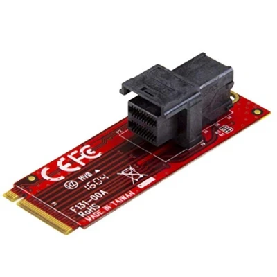 Obrázek StarTech.com U.2 (SFF 8643) auf M.2 PCI Express 3.0 x4 Adapterkarte für 2,5&quot; NVMe SSD M2 PCIe Adapter Laufwerksadapter