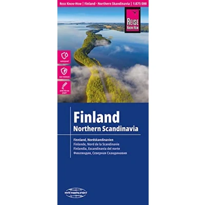 Obrázek Reise Know How Landkarte Finnland und Nordskandinavien / Finland and Northern Scandinavia (1:875.000): reiß wasserfest (world mapping project)