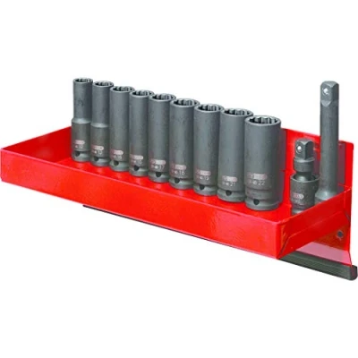 Obrázek KS Tools 515.1140 1/2&quot; 12hranná sada nástrčných hlavic, dlouhá, 13dílná