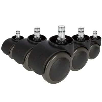 Obrázek hjh OFFICE 619029 5X nebrzděná kolečka ROLO Free na židle pro tvrdé podlahy 11 mm / 50