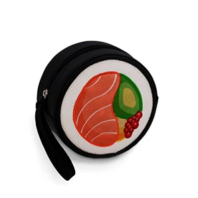 Obrázek Oh My Pop Pop! Maki Sushi Purse Peněženka na mince, 9 cm, červená (červená), (Red), mince