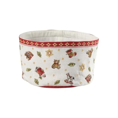 Obrázek Villeroy &amp; Boch Toy&#039;s Delight Gobelin košík na chléb, taška chléb z bavlny a polyesteru, možnost praní v pračce do 40 C, červená/barevná, 15 x 23 cm