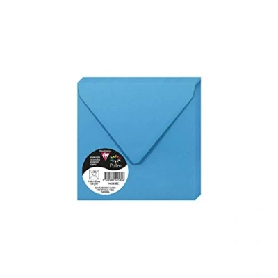 Obrázek Clairefontaine 5558C balení s 20 obálkami pyl ve formátu 140 x mm, 120 g, tyrkysový