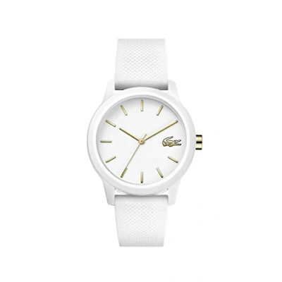 Obrázek Lacoste Analog Quarzuhr für Damen Kollektion LACOSTE.12.12 Ladies mit Weisses Silikonarmband 2001063