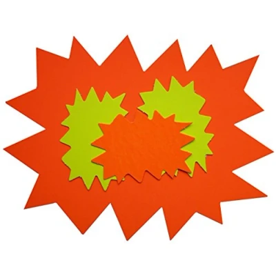 Obrázek Agipa signální štítků na &quot;hvězda&quot;, Žlutá/oranžová, 240 x 320 mm
