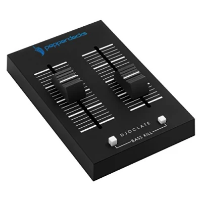 Obrázek Pepperdecks Mixážní pult DJOCLATE Pocket Size (2 kanály, Bass Kill, taška, 2 x kabel)