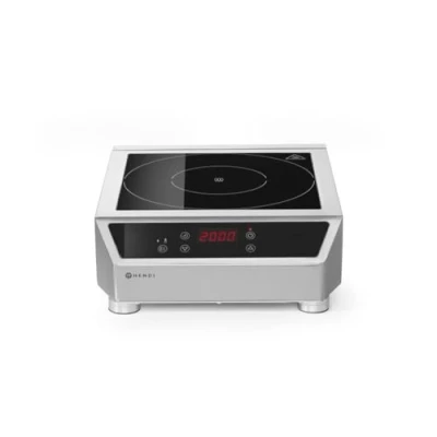 Obrázek HENDI indukční vařič, model 3500 D, varná deska, vhodný pro pánve s průměrem Ø 120, ø280 mm, výškově nastavitelné nožky., 230 V, W, 340 x 440 (V) 120 ušlechtilá ocel