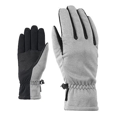 Obrázek Ziener Dámské Importa Lady Gloves multifunkční outdoorové rukavice odolné proti větru prodyšné, šedé melange, 8