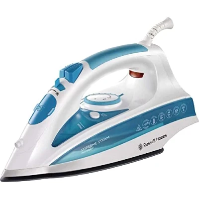 Obrázek Russell Hobbs Napařovací žehlička [2600 W, 70 g/min pára, 210 g extra parní ráz] (300ml nádržka na vodu, keramická žehlicí plocha, samočisticí funkce a stříkající vody, antikalk,