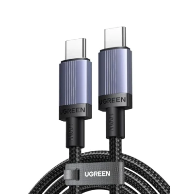 Obrázek UGREEN USB C kabel 100 W nabíjecí PD 3.0 rychlonabíjecí s E Marker 5 A/20 V PPS, kompatibilní iPhone 16, Galaxy S25 Ultra, Pixel 9, MacBook Pro, iPad Air, Steam Deck atd. (1M)
