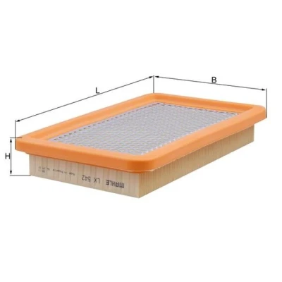 Obrázek Mahle Knecht LX 542 vzduchový filtr