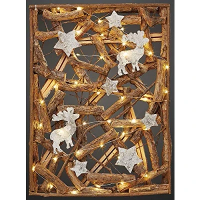 Obrázek Hellum 521429 LED Vnitřní osvětlení, dřevěné, hnědé, 29 x 40 0 cm