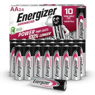 Obrázek Energizer Advanced AA Batterien 1,5V Alkaline, Leistungsstark &amp; Langlebig, Packung mit 24 Stück