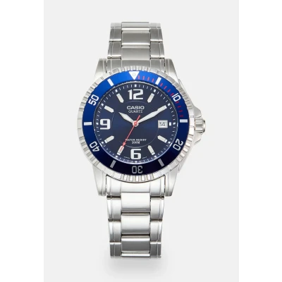 Obrázek Casio Hodinky silvercoloured/blue, Muži, Velikost: One Size, Silver coloured/blue