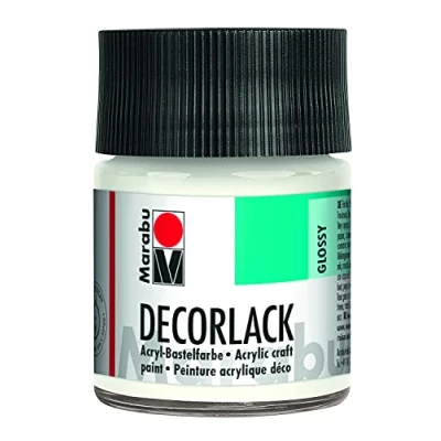 Obrázek Marabu Akrylový lak &quot;Decorlack&quot;, bílý, 50 ml, ve skle
