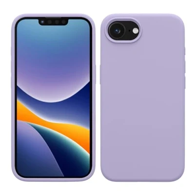 Obrázek kwmobile pouzdro na mobil pro iPhone 16e, 16e Case silikonové bezdrátové nabíjení levandule