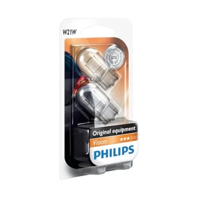 Obrázek Philips 12065B2 skleněná patice W21W, sada 2 ks blistr