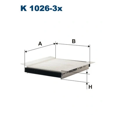 Obrázek Filtr, vnitřní vzduch FILTRON K 1026 3x