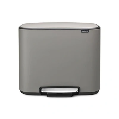 Obrázek Brabantia Bo Treteimer 36 L Abfalleimer, Metall, Mineral Concrete Grau, 54 x 36.5 44 cm, 1 Einheiten