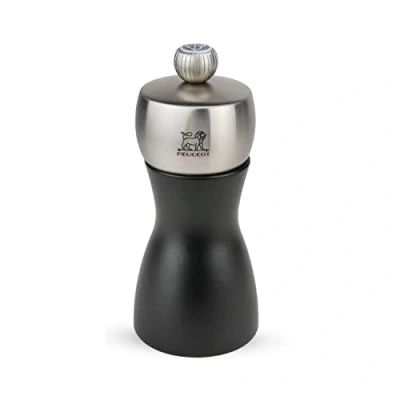 Obrázek PEUGEOT 21290 Fidji mlýnek na sůl dřevo, 5,2 x 12 cm, matná černá
