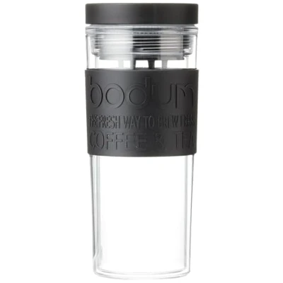 Obrázek Bodum Travel Mug, Doppelwandig, Kunststoff, 0.45 l, Schwarz, 1 Count (Pack of 1)