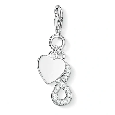 Obrázek Thomas Sabo Dámský náramek černý Little Secret Symbol nekonečna Infinity 925 Sterlingové stříbro LS003 401 11 L20v, stříbro, Kubická zirkonie