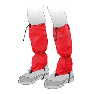 Obrázek Tatonka Gaiter 420 HD (vel. L) vodotěsné, dlouhé kamaše s řemínky na boty a zipem chrání nohavice při turistice trekkingu velikost L (červená)