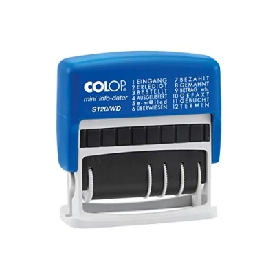Obrázek Razítko S 120/WD od Colop (41 x 4 mm 12 textů), Modrá/červená