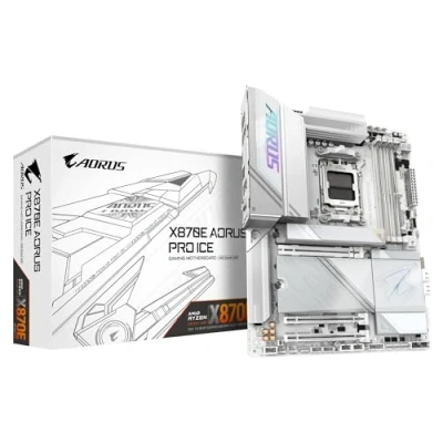 Obrázek GIGABYTE Základní deska X870E AORUS PRO II podporuje AMD Ryzen 9000 CPUs, 16+2+2fázové digitální VRM, až 8000 MHz DDR5 (OC), 3xPCIe 5.0, Wi Fi 7, 2,5 GbE LAN, USB 4