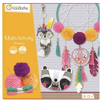Obrázek Avenue Mandarine KC045C Box Multi Aktivity, mit 1xTraumfänger, 1xSchlüsselanhänger und 1xPortemonnaie, ideal für Kinder ab 8 Jahren, 1