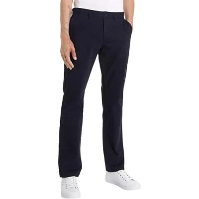 Obrázek Tommy Hilfiger Pánské kalhoty Essential Twill Chino Regular Fit, Modrá (Desert Sky)