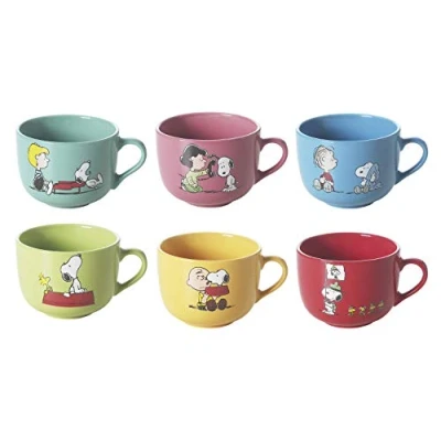 Obrázek Brunch Time hrnek na cappuccino 6dílná sada Jumbo Snoopy
