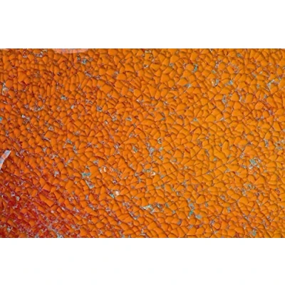 Obrázek GLOREX Crackle mozaiková deska, sklo, oranžová, 15 x 0,5 27 cm
