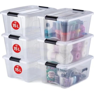 Obrázek Iris 103424, úložné boxy, &#039;New Top box&#039; 5 l, plast, čiré, 19,7 x 28,5 14,4 cm
